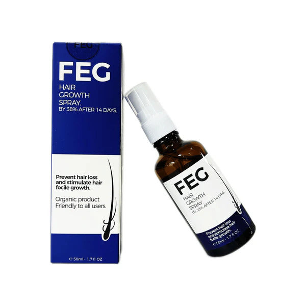 FEG hair growth spray precent hair loss stimulate hair focile growth ownning Longer, thicker and healthier hair
